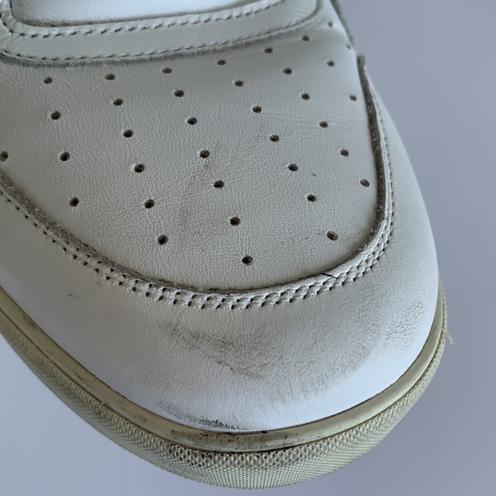 Celine Paris White Mid Leather MU 1119 Sneaker - Picture 11 of 16